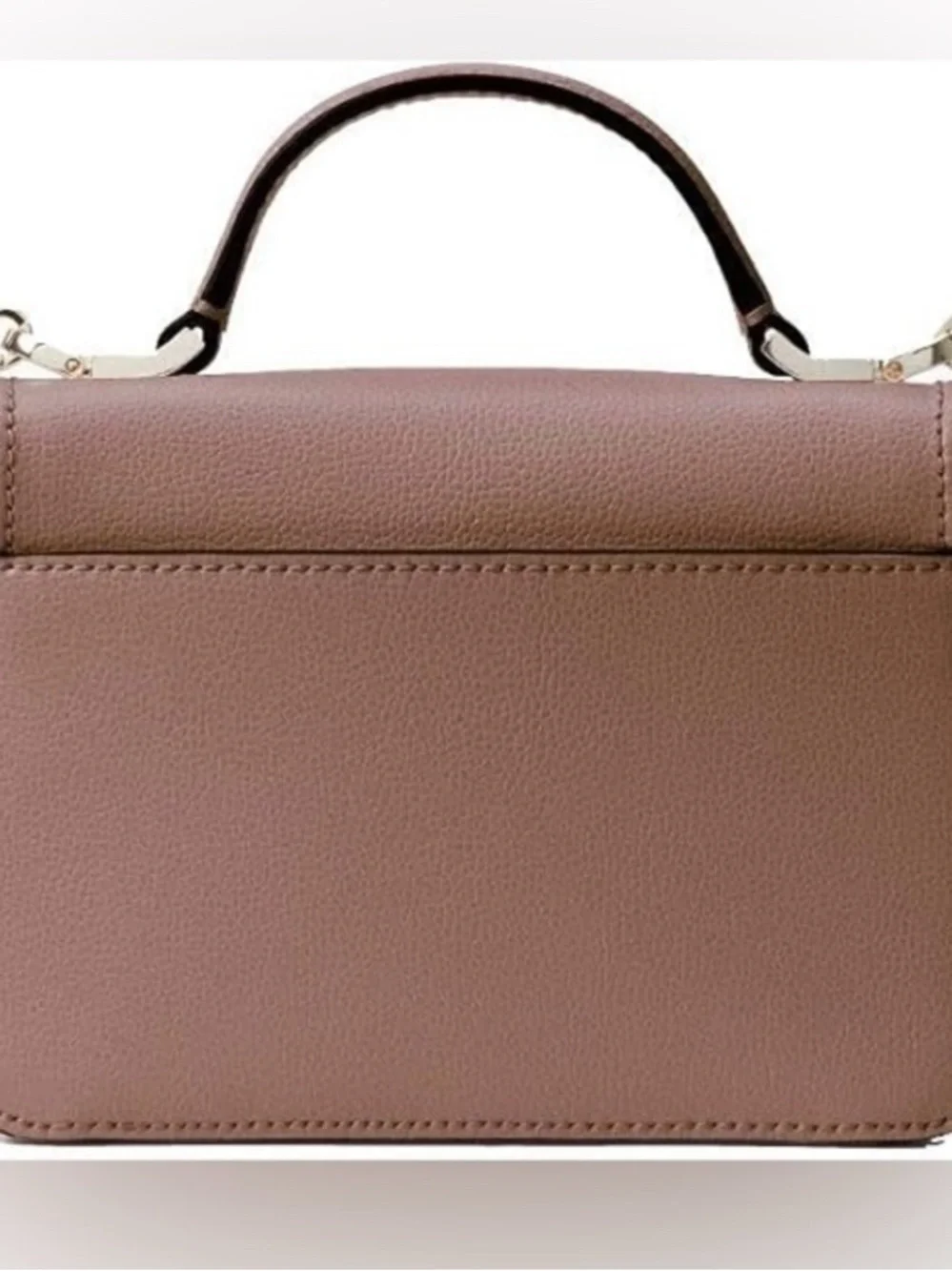 Kate Spade New York Taupe/Brown Top-Handle Leather Crossbody Bag NWOT